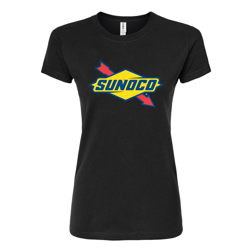 Women's Sunoco Gas Station Round Neck T-Shirt