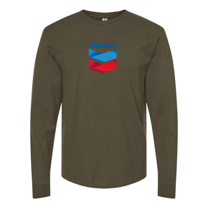 Men's Chevron Gas Station  Long Sleeve T-Shirt