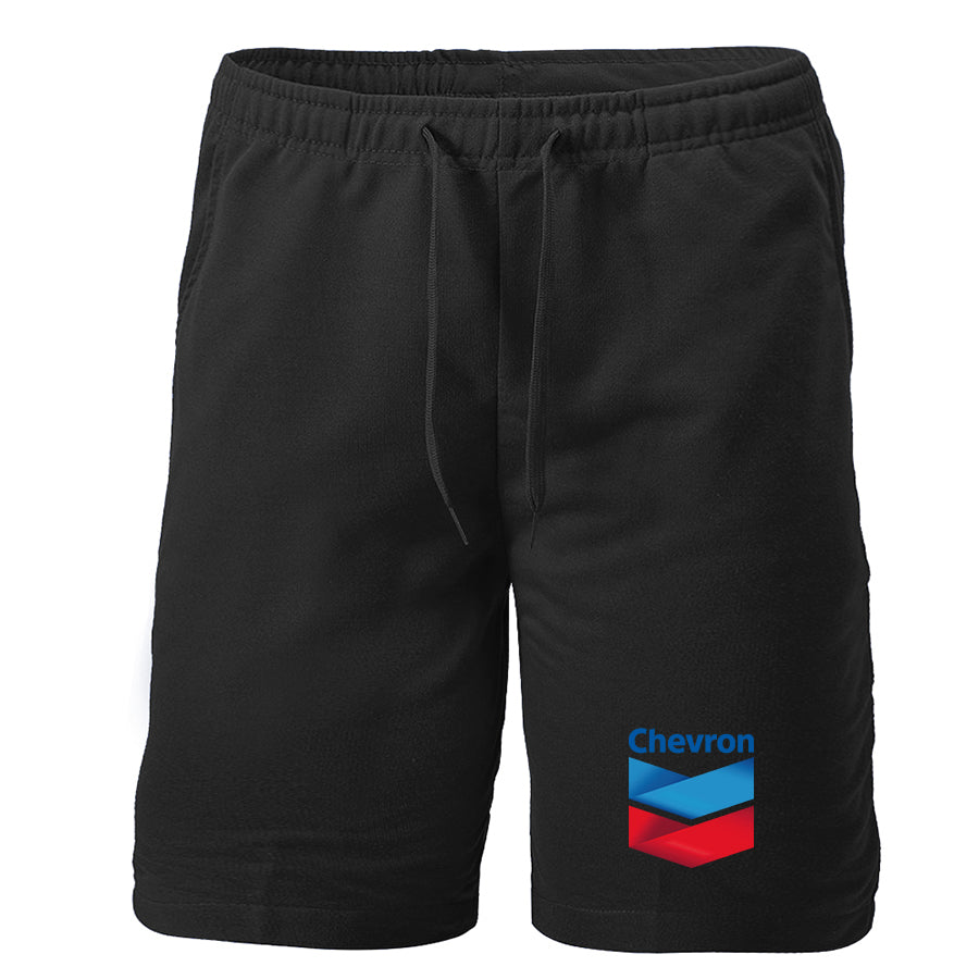 Chevron Gas Station  Athletic Fleece Shorts