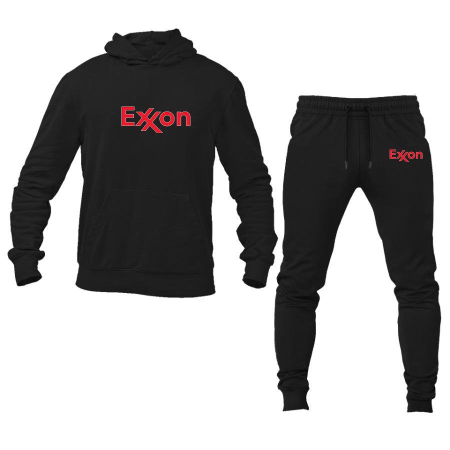 Men's Exxon Gas Station Logo Hoodie Joggers Set