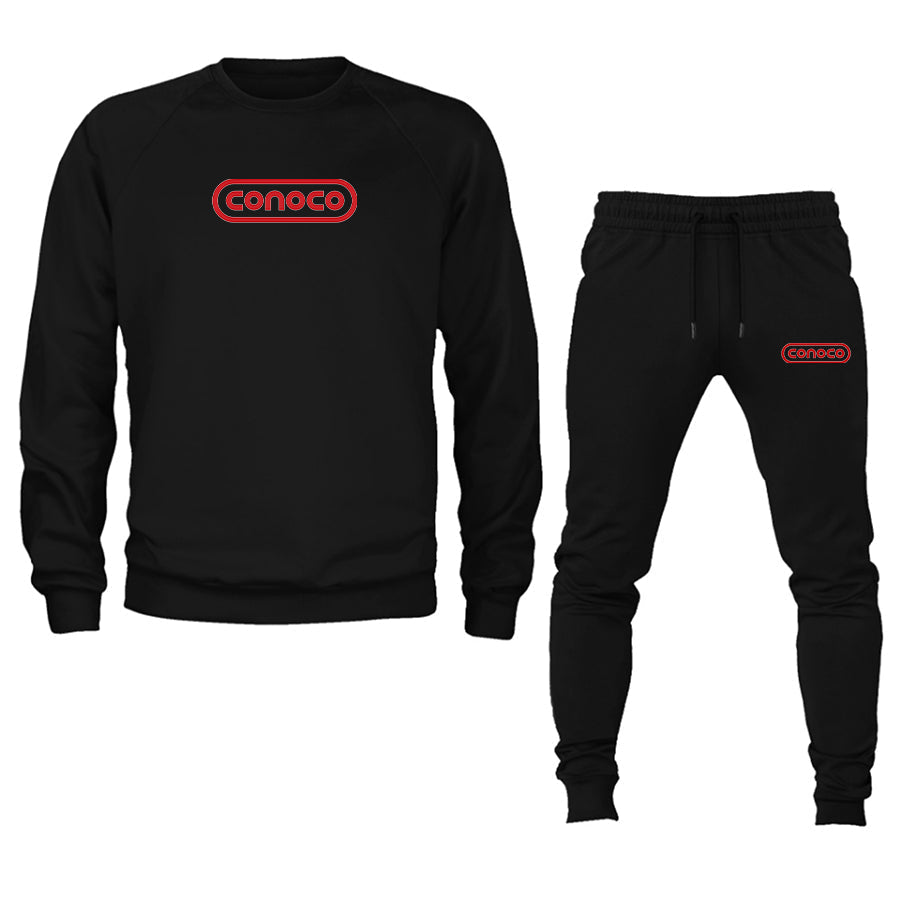 Men's Conoco Gas Station Crewneck Sweatshirt Joggers Suit