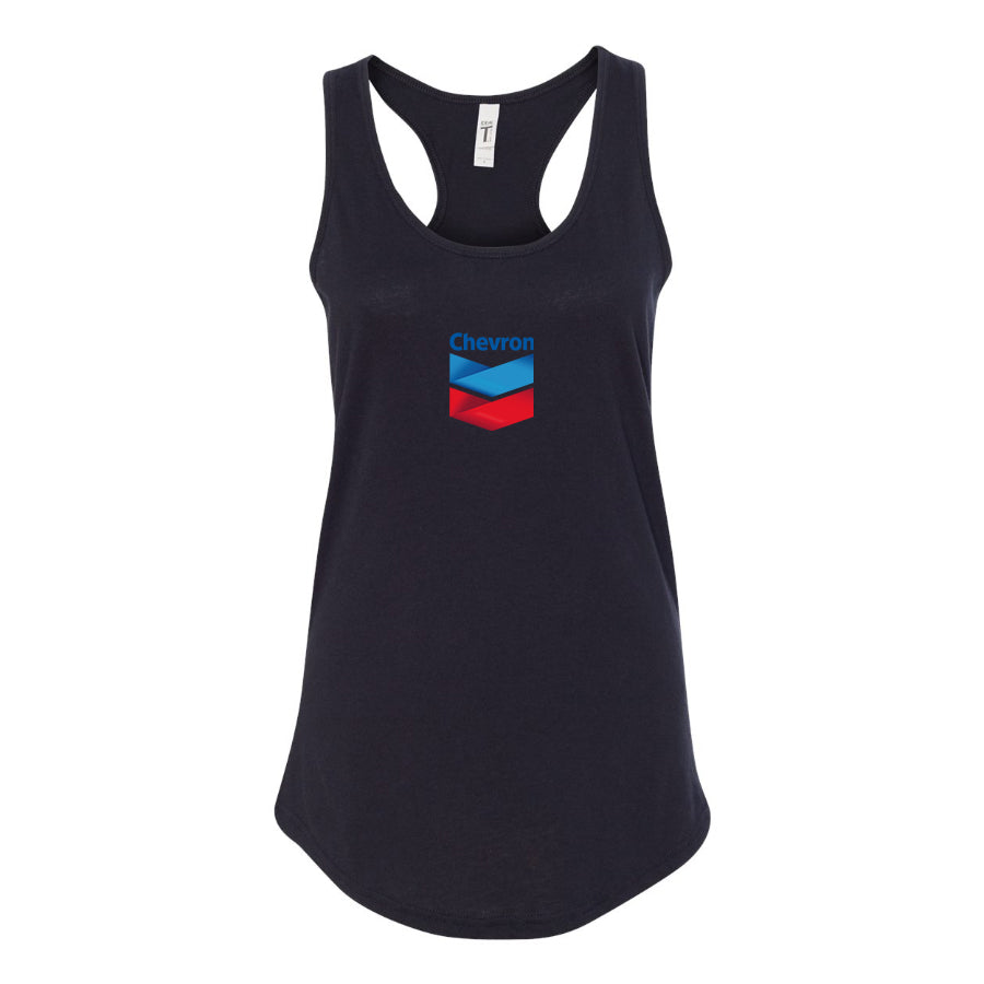 Women's Chevron Gas Station Racerback Tank Top