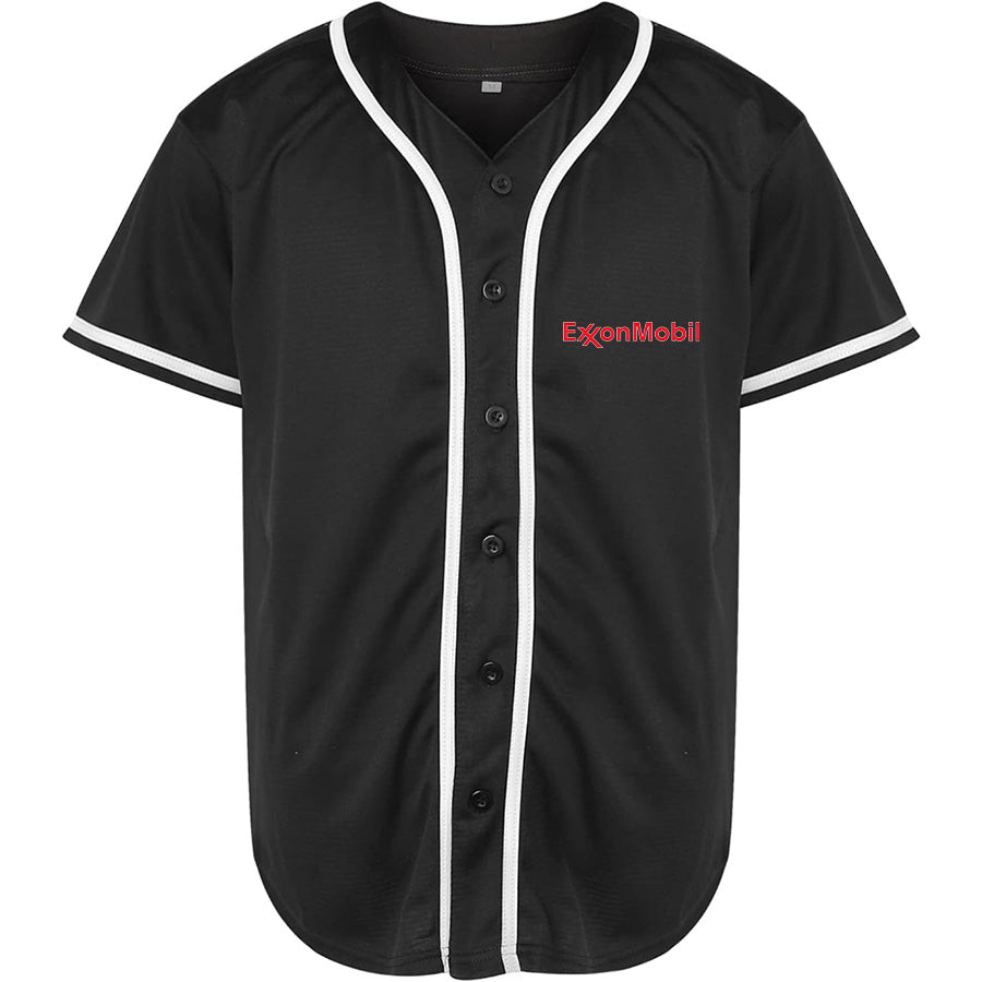 Men's Exxon Mobil Gas Station  Baseball Jersey