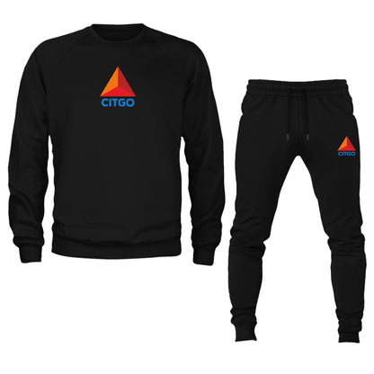 Men's Citgo Gas Station Crewneck Sweatshirt Joggers Suit