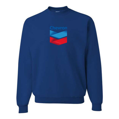 Men's Chevron Gas Station  Crewneck Sweatshirt