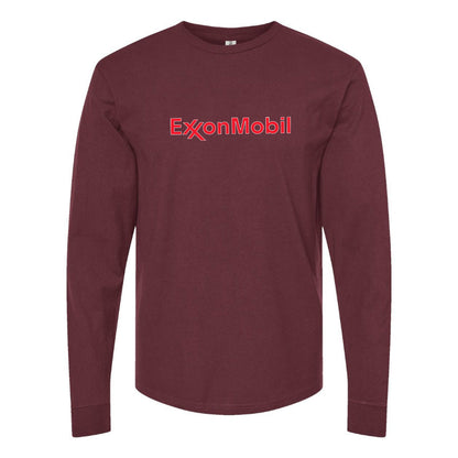 Men's Exxon Mobil Gas Station  Long Sleeve T-Shirt