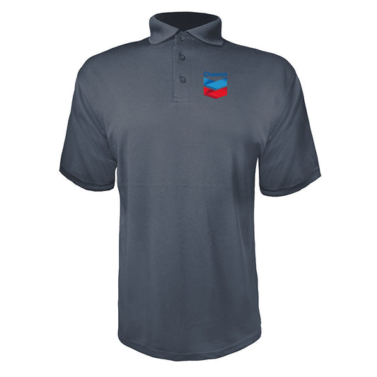 Men's Chevron Gas Station  Polyester Polo