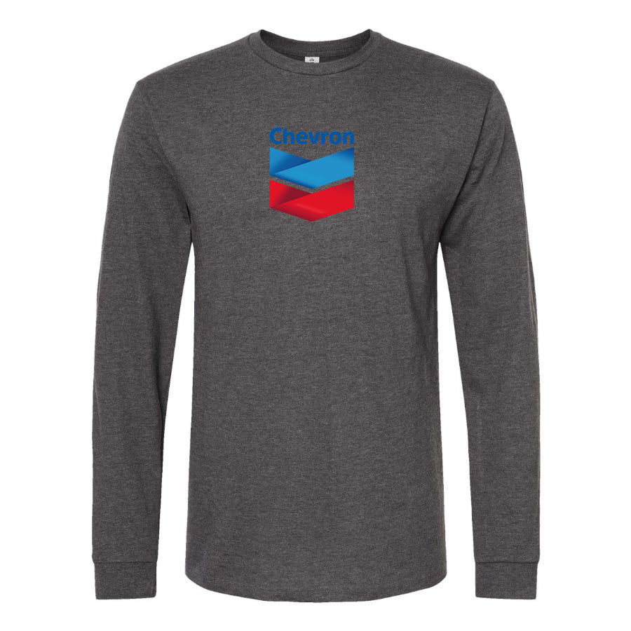 Men's Chevron Gas Station  Long Sleeve T-Shirt