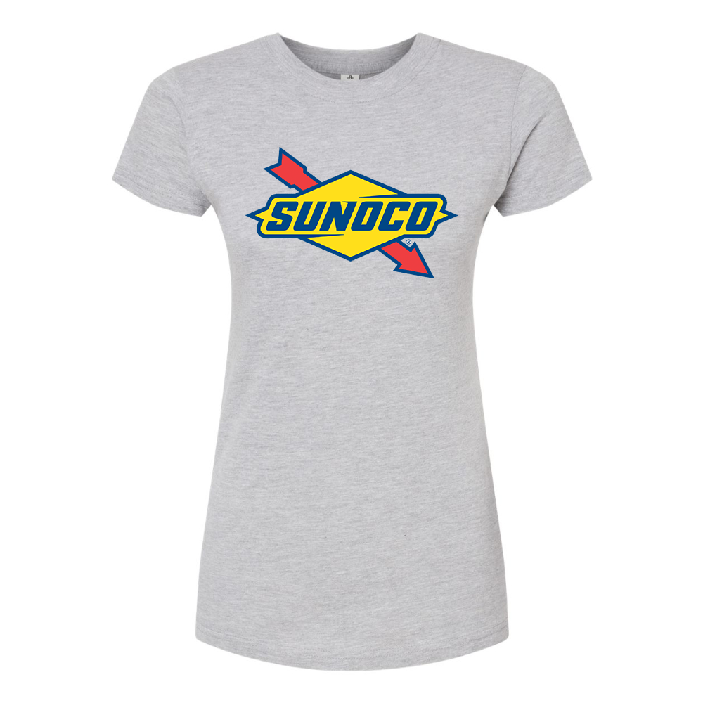 Women's Sunoco Gas Station Round Neck T-Shirt