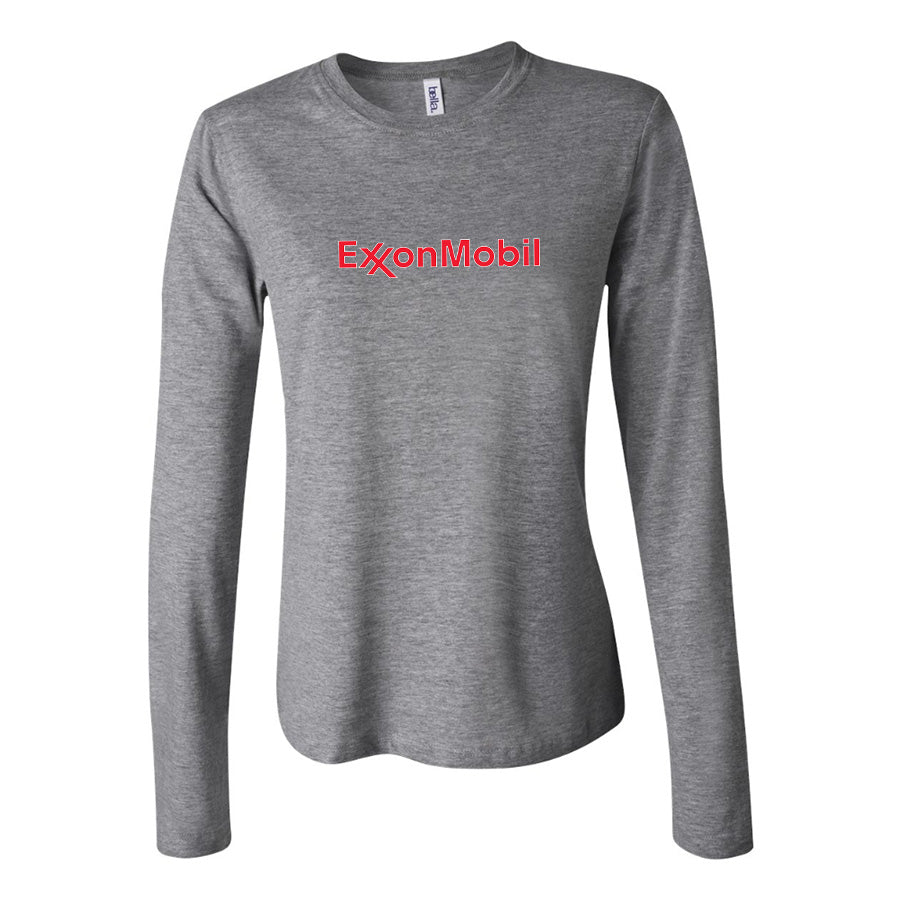 Women's Exxon Mobil Gas Station Long Sleeve T-Shirt