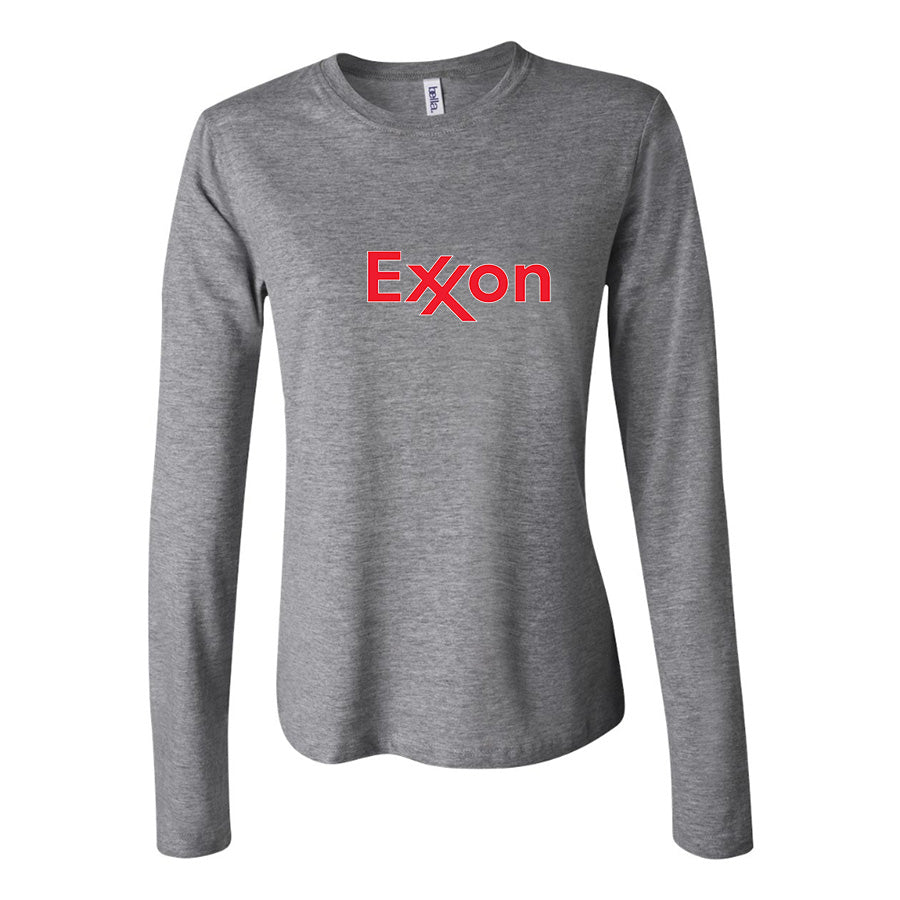 Women's Exxon Gas Station  Long Sleeve T-Shirt