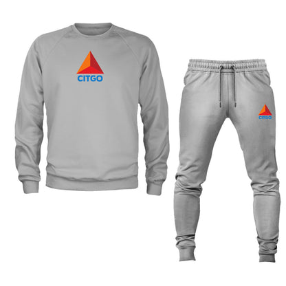 Men's Citgo Gas Station Crewneck Sweatshirt Joggers Suit