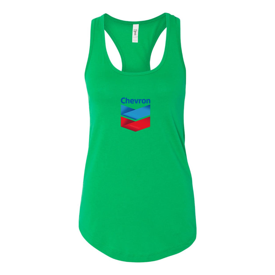 Women's Chevron Gas Station Racerback Tank Top