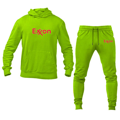 Men's Exxon Gas Station Logo Hoodie Joggers Set