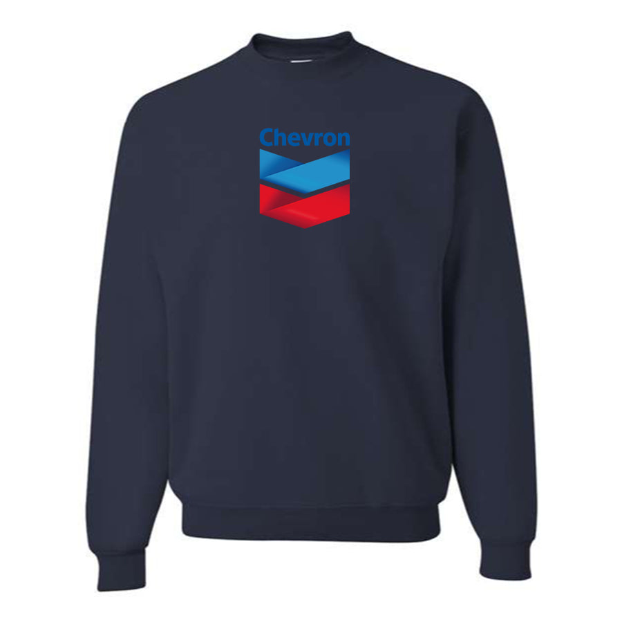 Men's Chevron Gas Station  Crewneck Sweatshirt