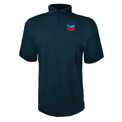 Men's Chevron Gas Station  Polyester Polo