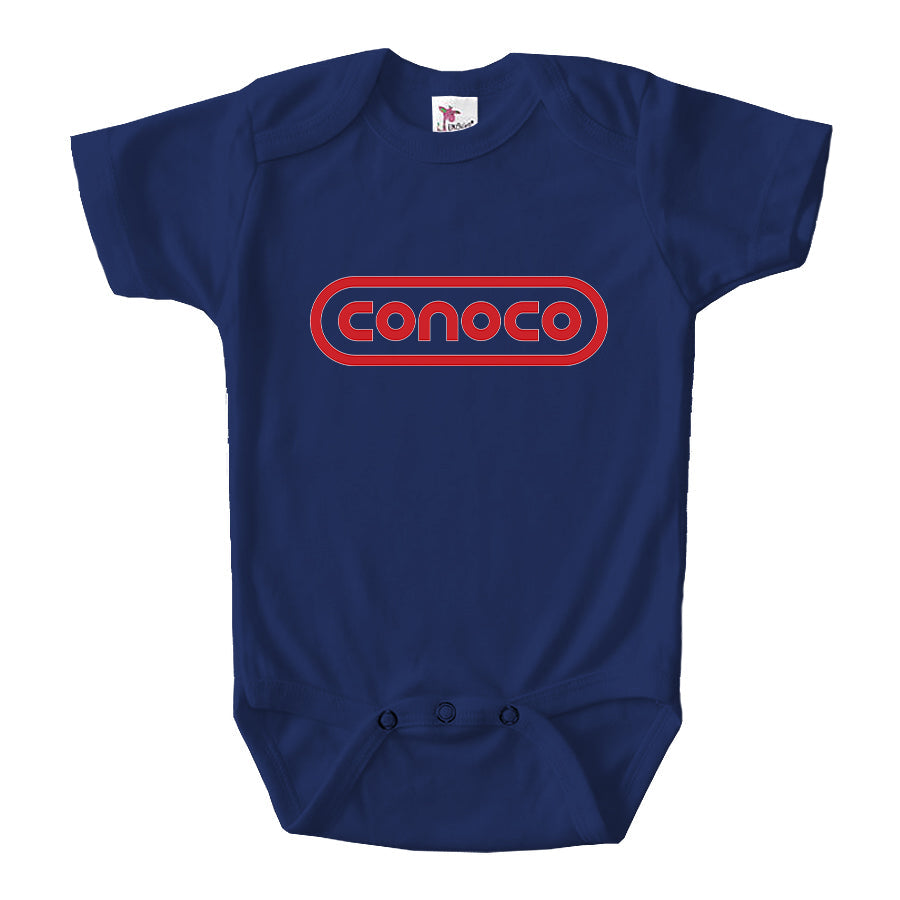 Conoco Gas Station Baby Romper Onesie