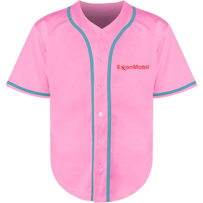 Men's Exxon Mobil Gas Station  Baseball Jersey