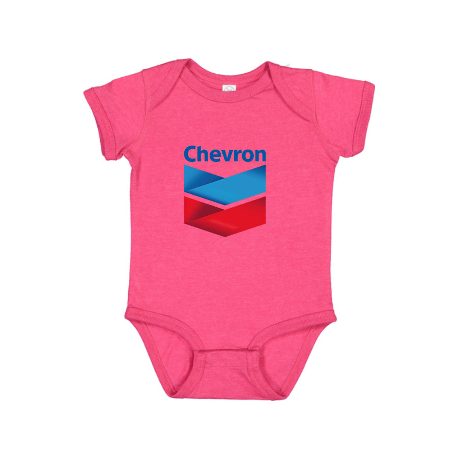 Chevron Gas Station  Baby Romper Onesie