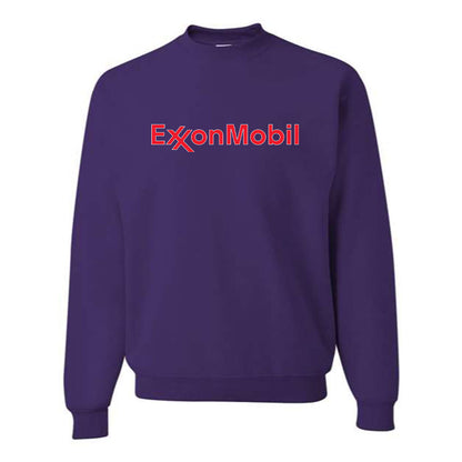 Men's Exxon Mobil Gas Station  Crewneck Sweatshirt