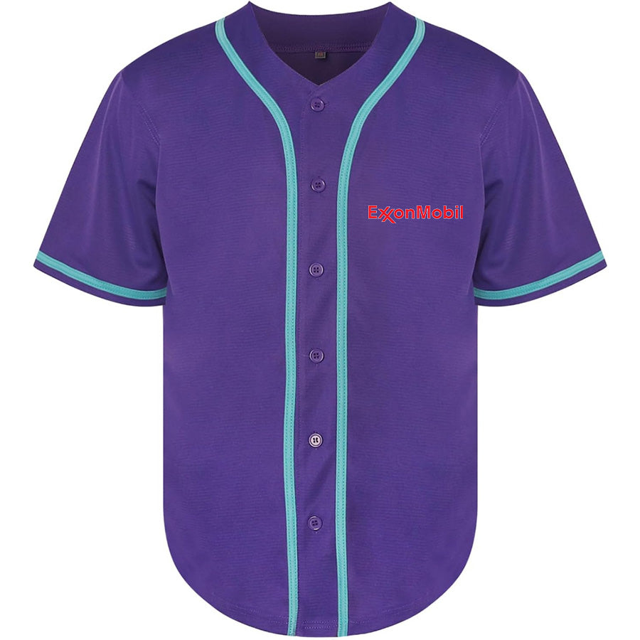 Men's Exxon Mobil Gas Station  Baseball Jersey