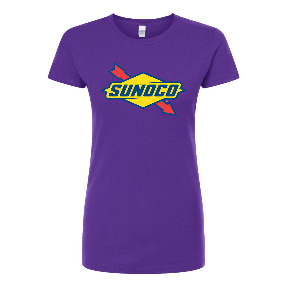 Women's Sunoco Gas Station Round Neck T-Shirt