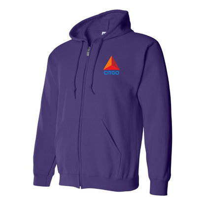 Men's Citgo Gas Station  Zipper Hoodie