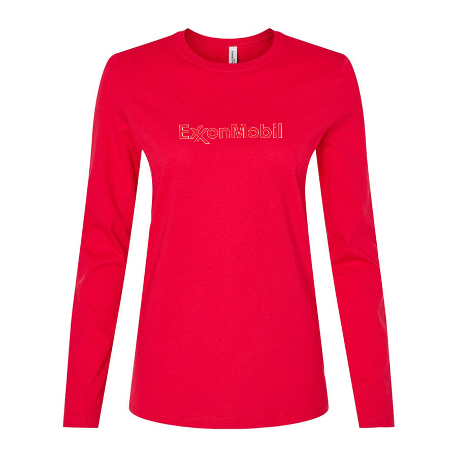 Women's Exxon Mobil Gas Station Long Sleeve T-Shirt