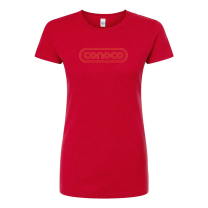 Women's Conoco Gas Station Round Neck T-Shirt