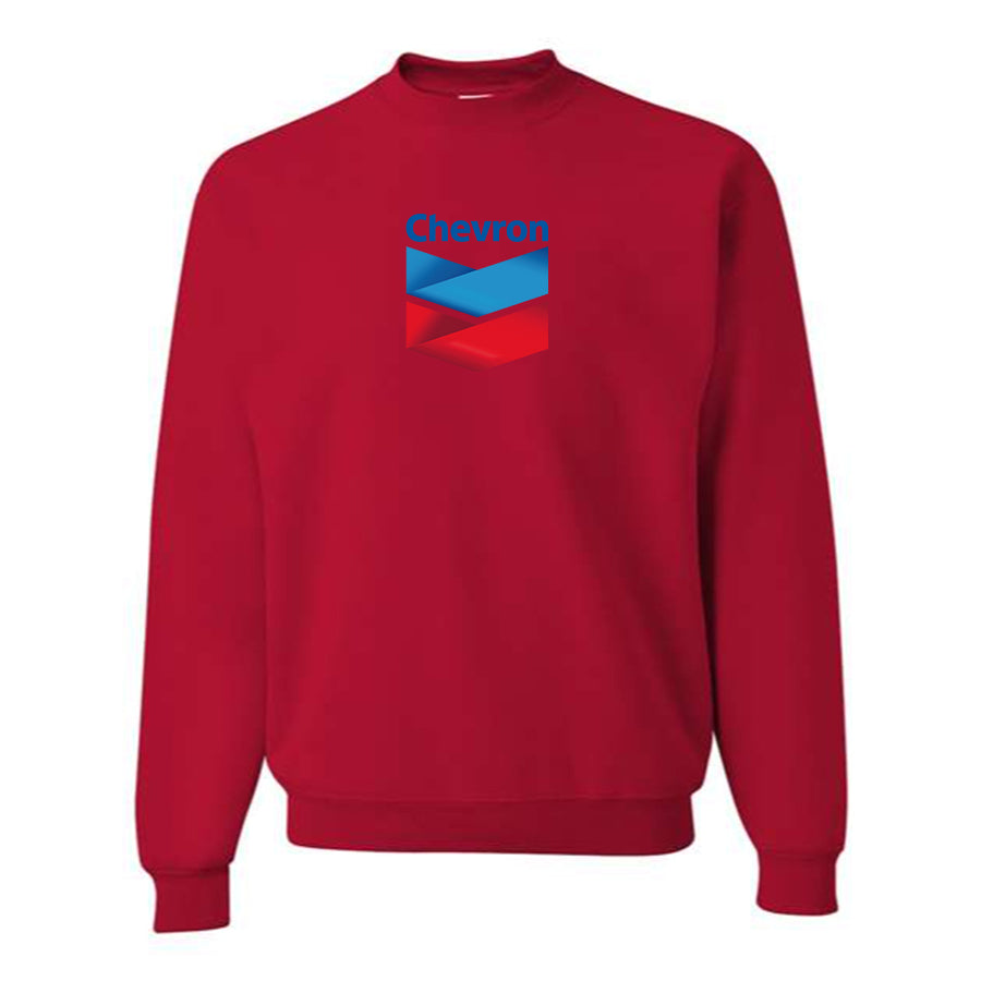 Men's Chevron Gas Station  Crewneck Sweatshirt