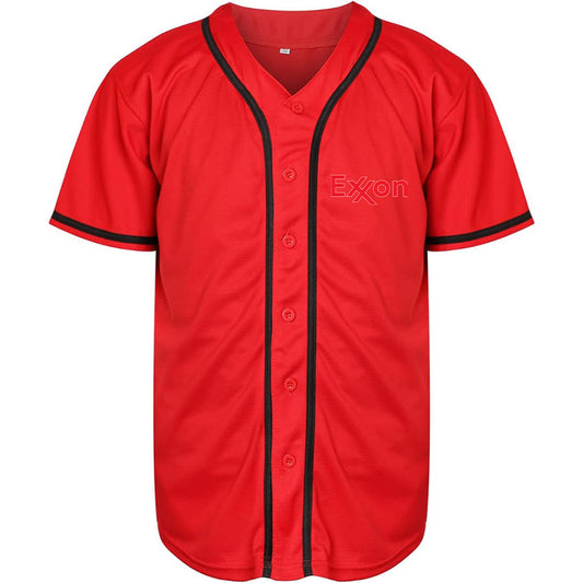 Men's Exxon Gas Station  Baseball Jersey