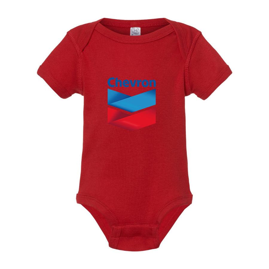 Chevron Gas Station  Baby Romper Onesie