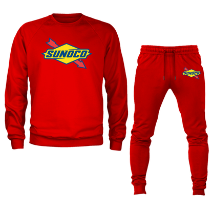 Men's Sunoco Gas Station Crewneck Sweatshirt Joggers Suit