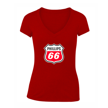 Women's Phillips 66 Gas Station V-Neck T-Shirt