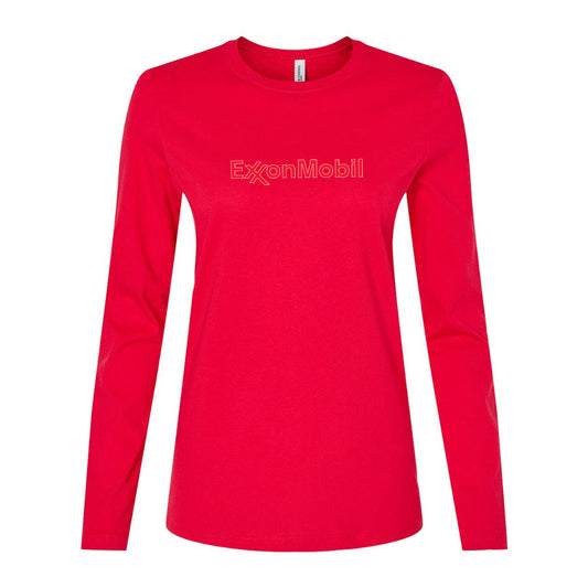 Women's Exxon Mobil Gas Station Long Sleeve T-Shirt