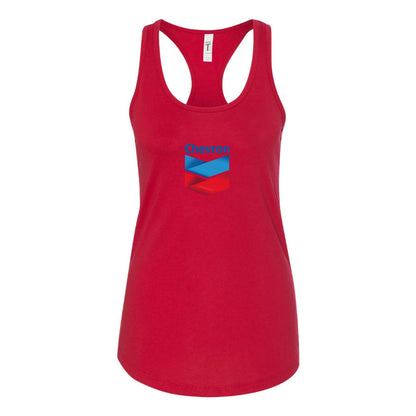 Women's Chevron Gas Station Racerback Tank Top