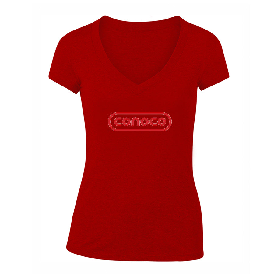 Women's Conoco Gas Station V-Neck T-Shirt