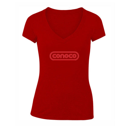 Women's Conoco Gas Station V-Neck T-Shirt