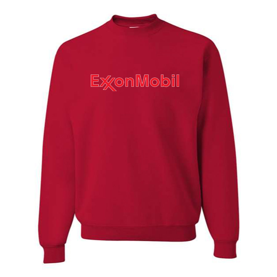 Men's Exxon Mobil Gas Station  Crewneck Sweatshirt