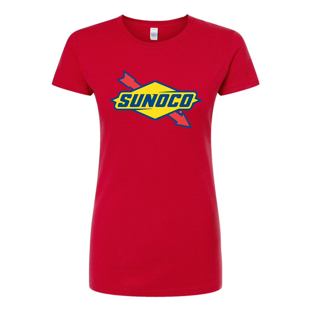 Women's Sunoco Gas Station Round Neck T-Shirt