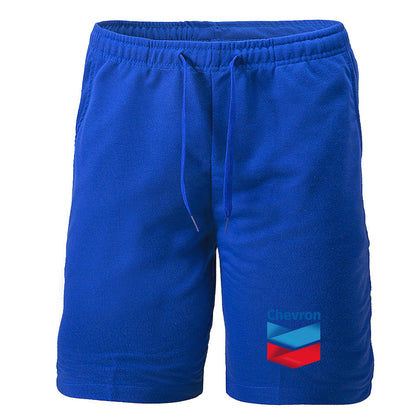 Chevron Gas Station  Athletic Fleece Shorts