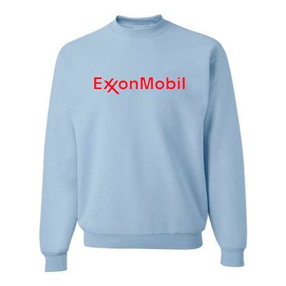 Men's Exxon Mobil Gas Station  Crewneck Sweatshirt