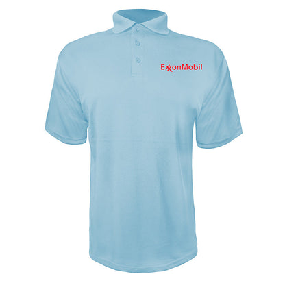 Men's Exxon Mobil Gas Station  Polyester Polo