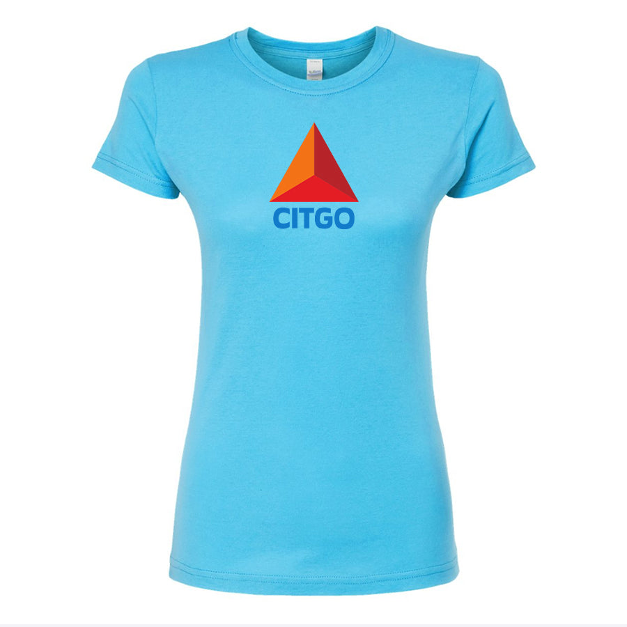 Women's Citgo Gas Station Round Neck T-Shirt