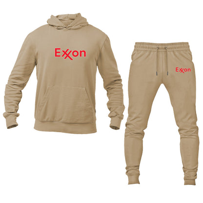 Men's Exxon Gas Station Logo Hoodie Joggers Set