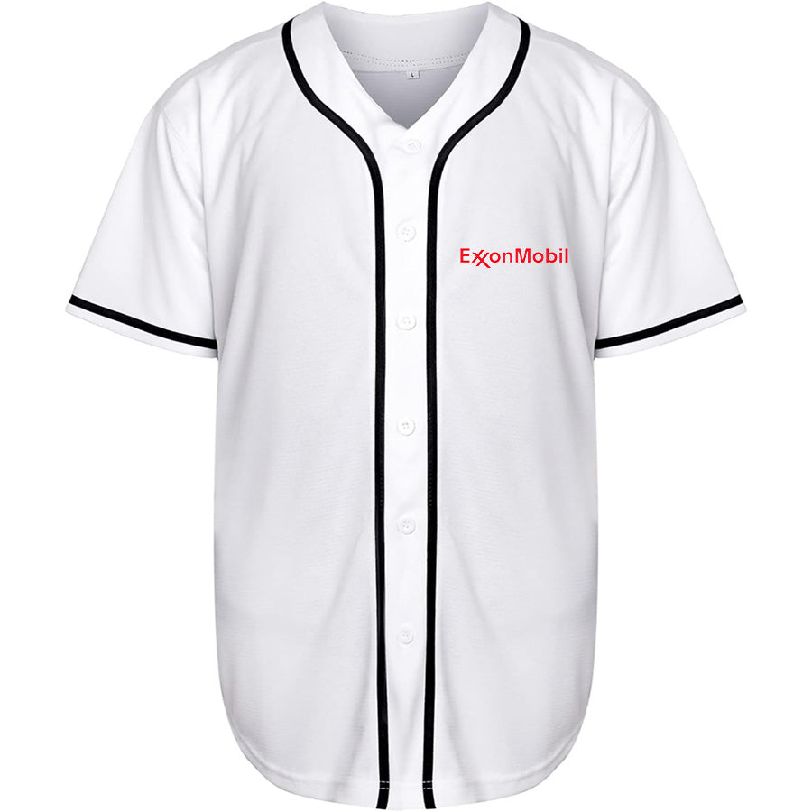 Men's Exxon Mobil Gas Station  Baseball Jersey