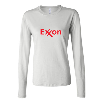 Women's Exxon Gas Station  Long Sleeve T-Shirt