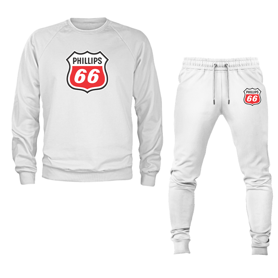 Men's Phillips 66 Gas Station Crewneck Sweatshirt Joggers Suit