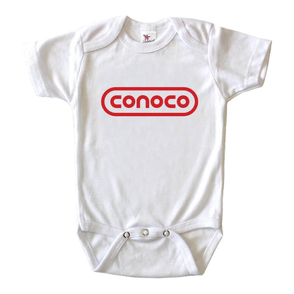 Conoco Gas Station Baby Romper Onesie