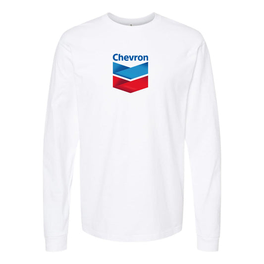 Men's Chevron Gas Station  Long Sleeve T-Shirt